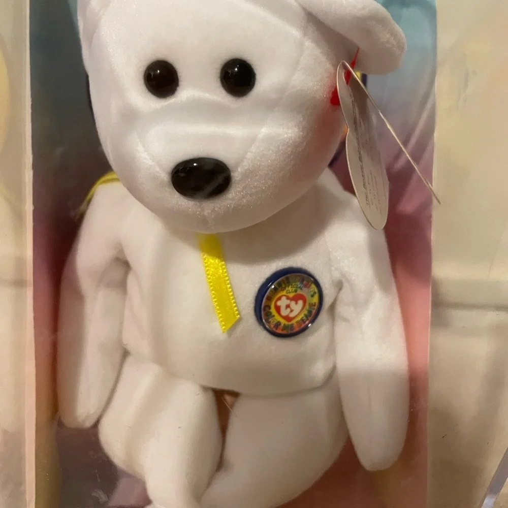 TY Beanie Baby Color Me BeanieTeddy Bear Sealed NEW - Picture 8 of 10